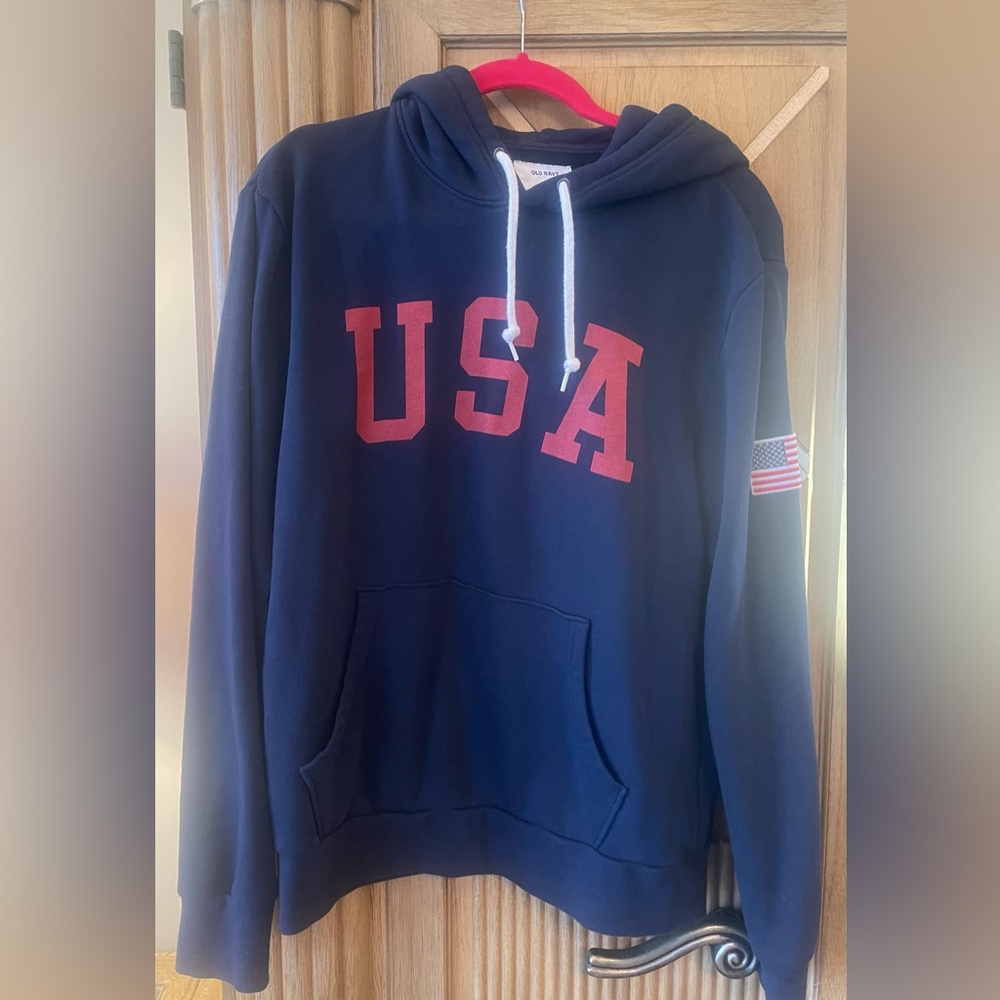 Old Navy Team USA Navy Blue Fleece Hoodie